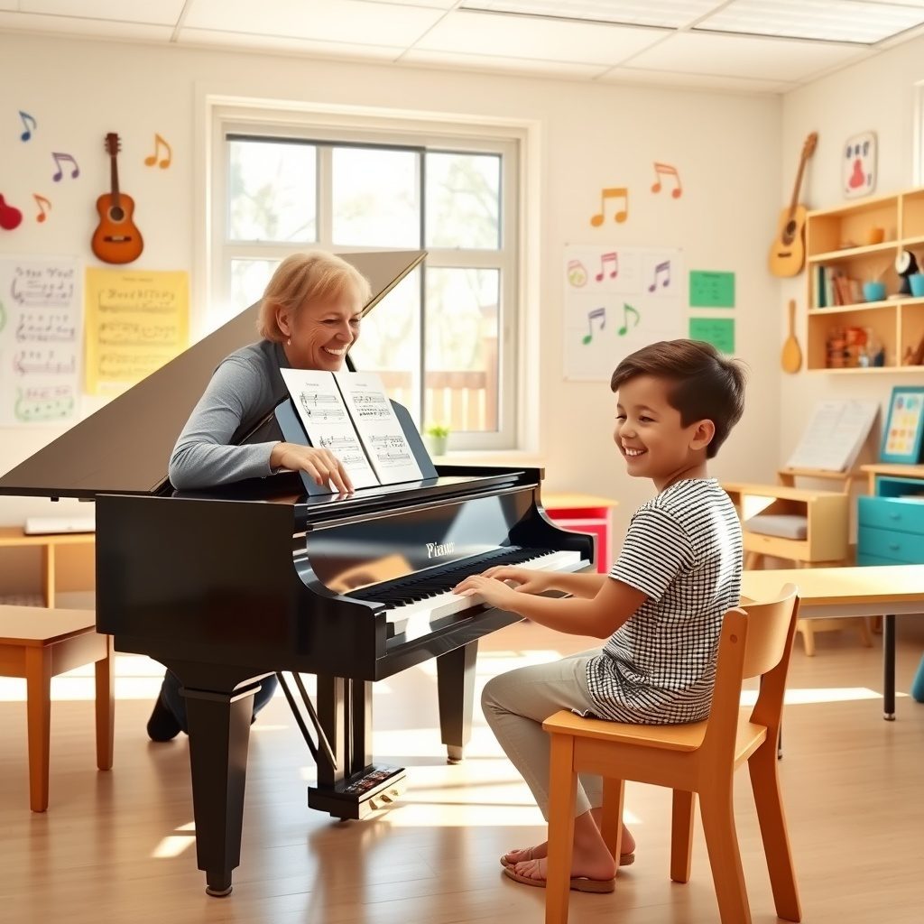 Piano class for beginners
